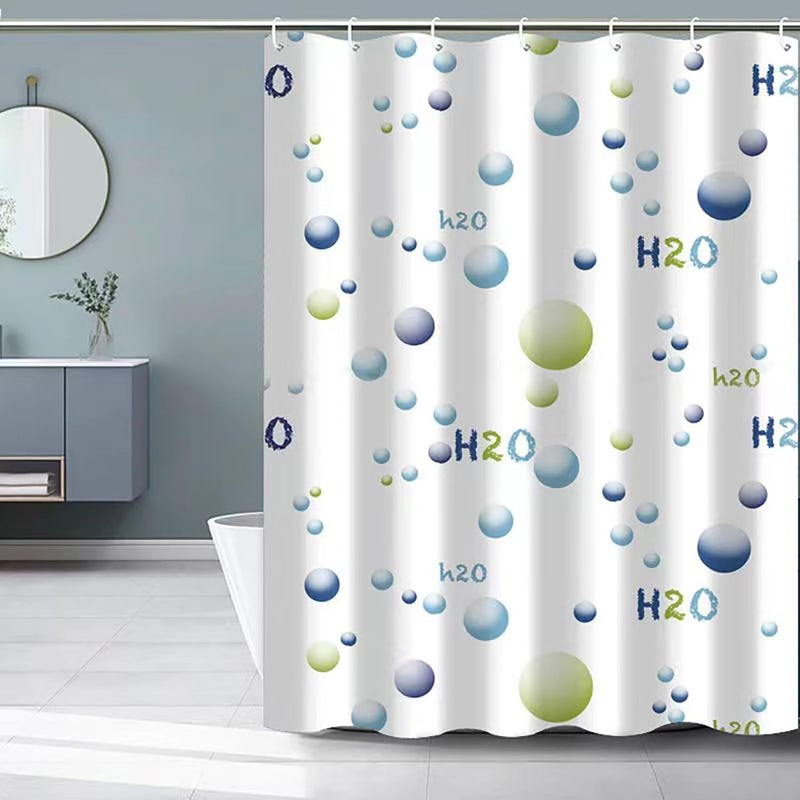TIKABC Shower Curtain Liner, 4G PEVA Shower Liner, Plastic Waterproof Shower Curtains, 72x72 inch with Grommet Holes 3 Magnetic Weights - Image 1